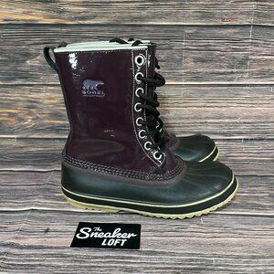 Sorel‎ Dahlia Women's Purple Patent Leather Insulated Snow Boots